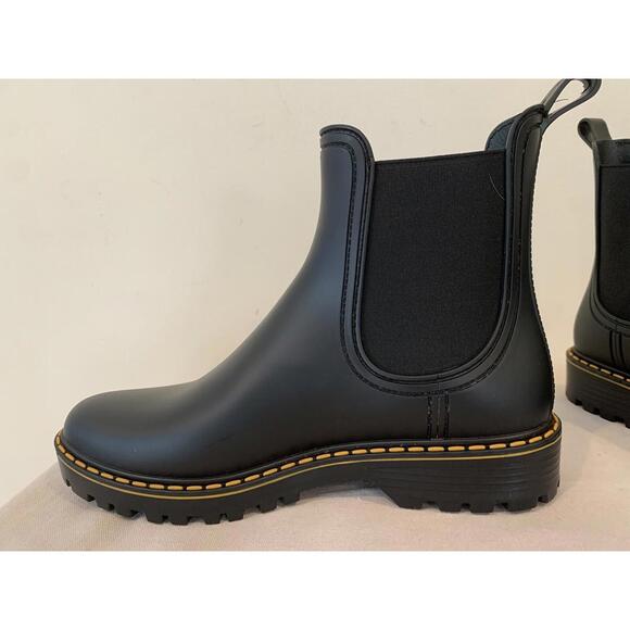 Igor Women's Soul Water Rain Rubber Black Boots Made in Spain Size 38 7.5 US - Picture 8 of 15